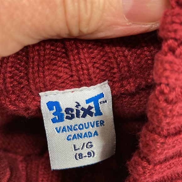 Vintage 3sixT Vancouver hockey sweater large 8/9 - Picture 7 of 8